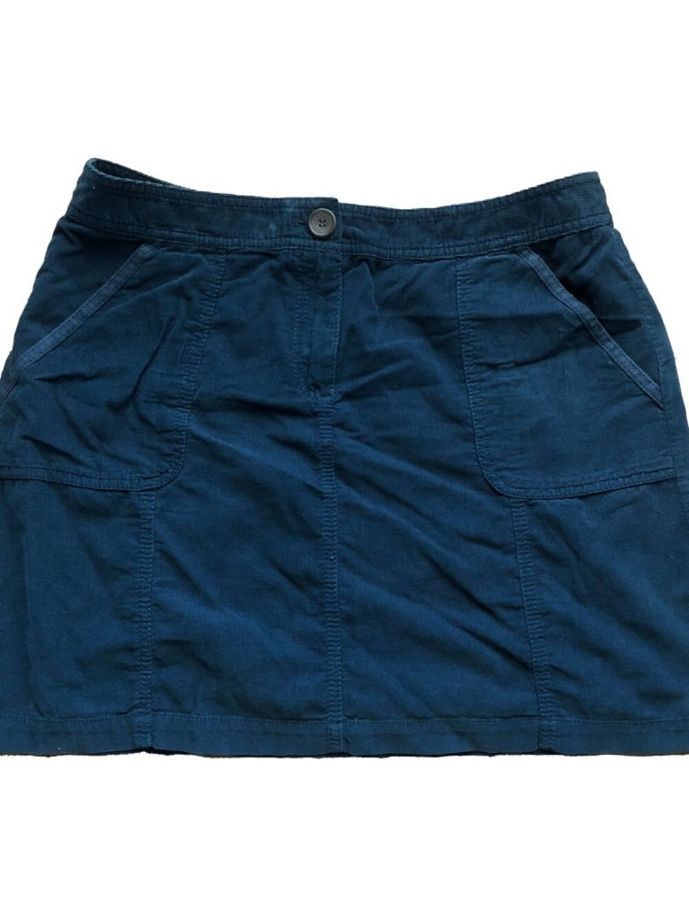 Caslon Blue Corduroy Mini Skirt - Size 10